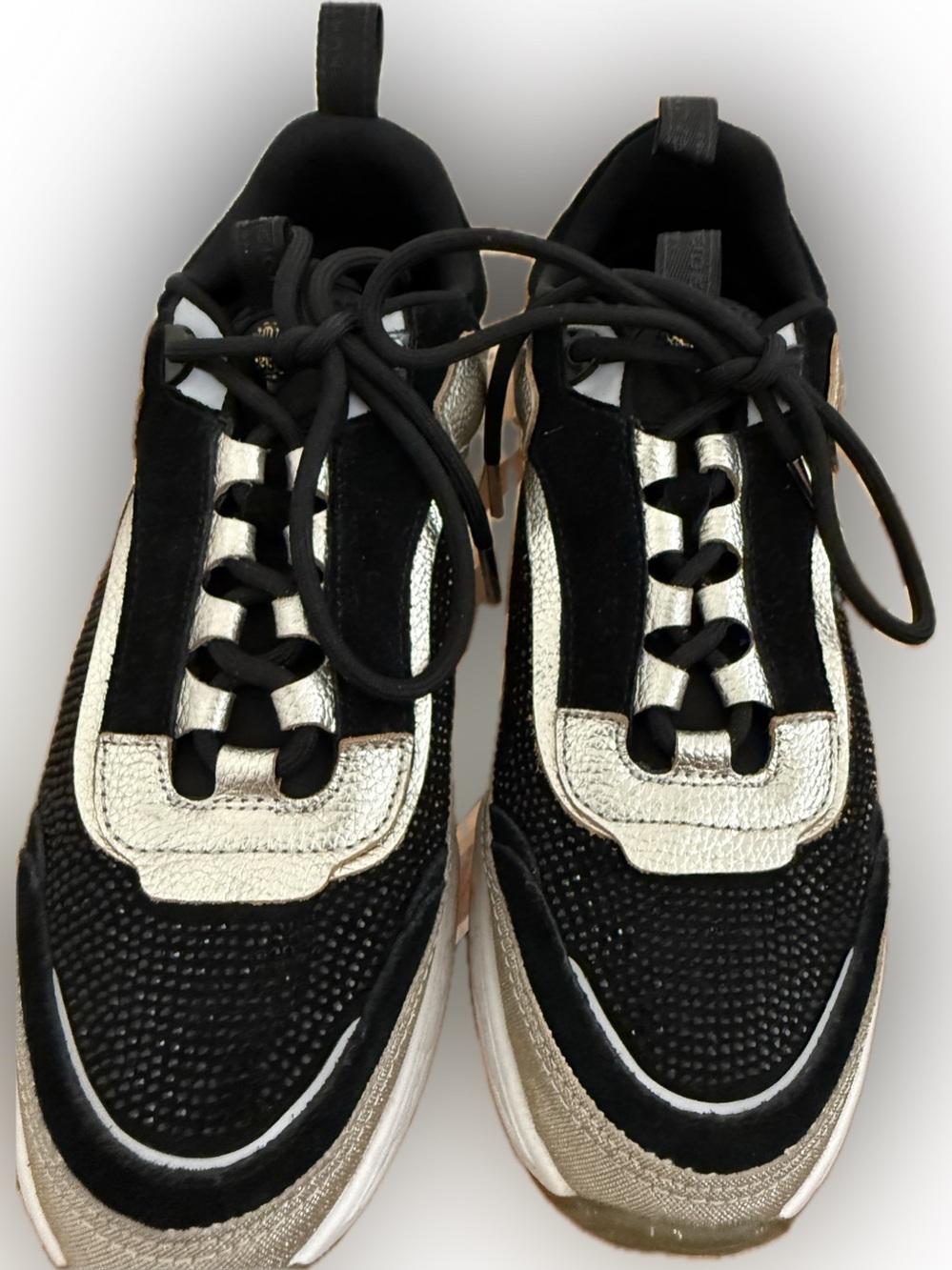 Kurt Geiger Kensington Sneakers Womens 39 EU / 9 US metallic rhinestone bling